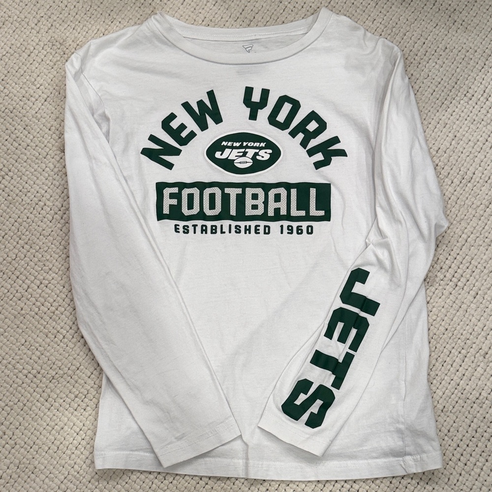 Men’s New York Jets White Long Sleeve Shirt